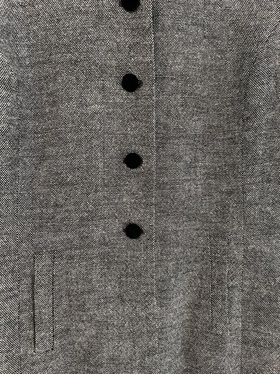 Vintage Kasper Gray Wool Tweed Blazer Coat Tailored Preppy Academia Office - Picture 2 of 5